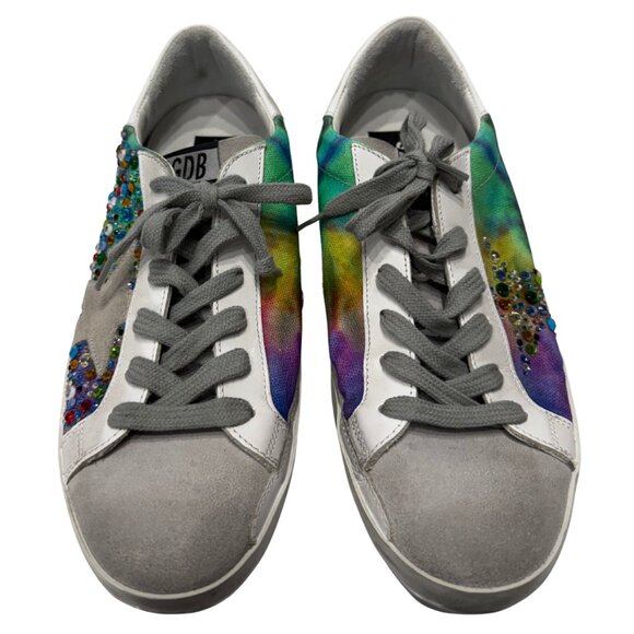 $769 Golden Goose multi Superstar sneaker size 8/38 - Picture 2 of 5